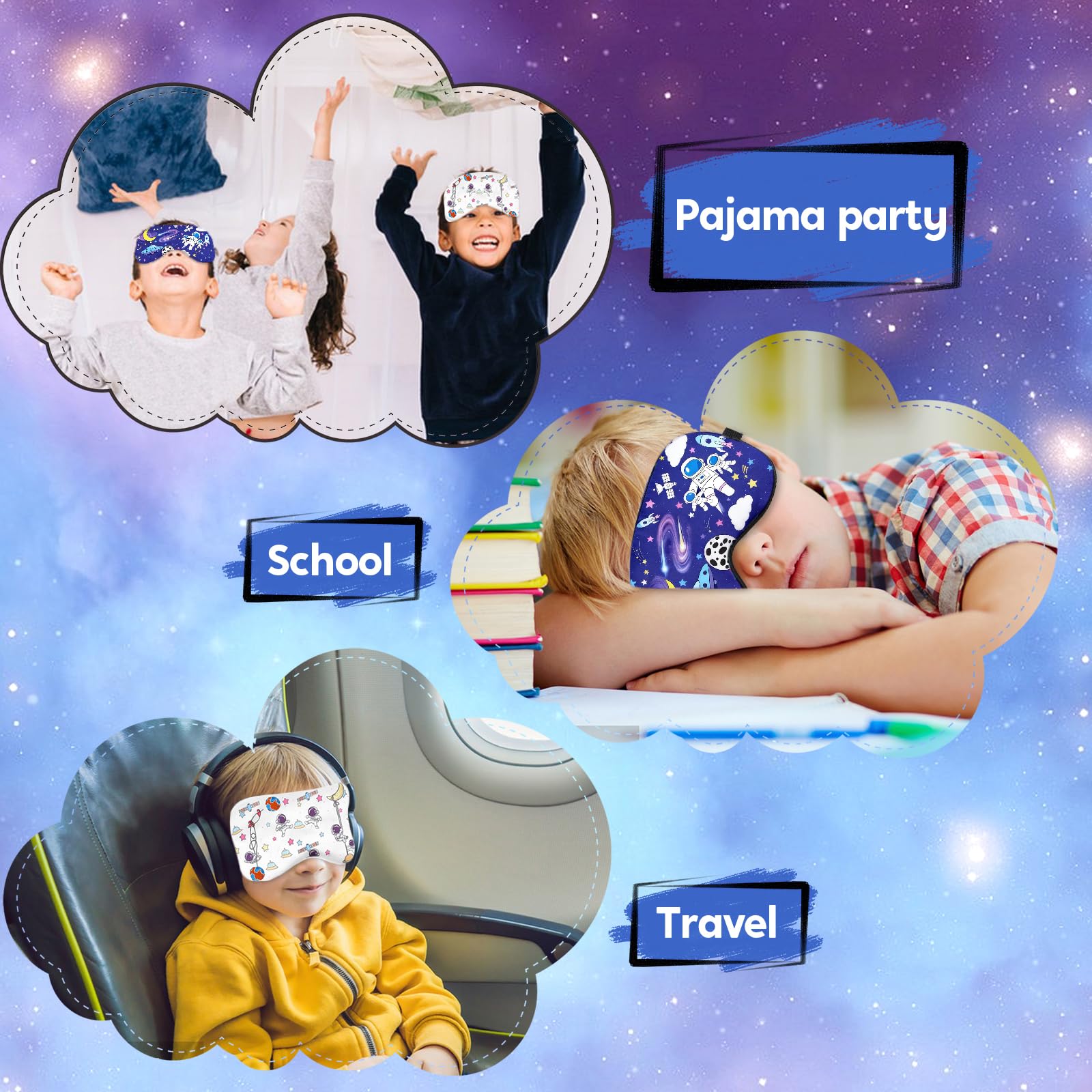 Riixazo masque sommeil enfant astronaute, cadeau idéal pour des nuits profondes.