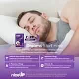 Riize Bandes Sommeil, dissolution discrète pour un endormissement rapide.