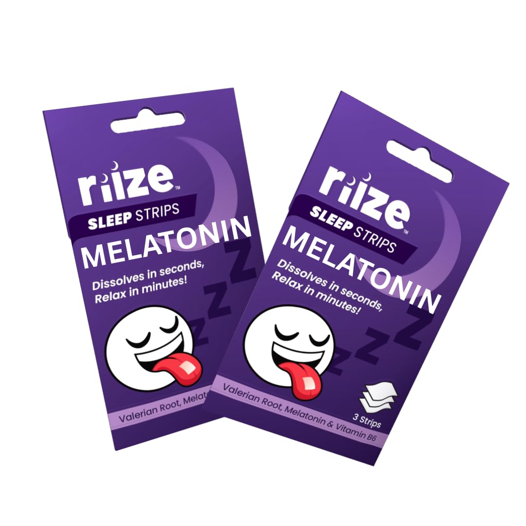 Riize Bandes Sommeil, dissolution sous-langue rapide pour une détente avant le coucher.