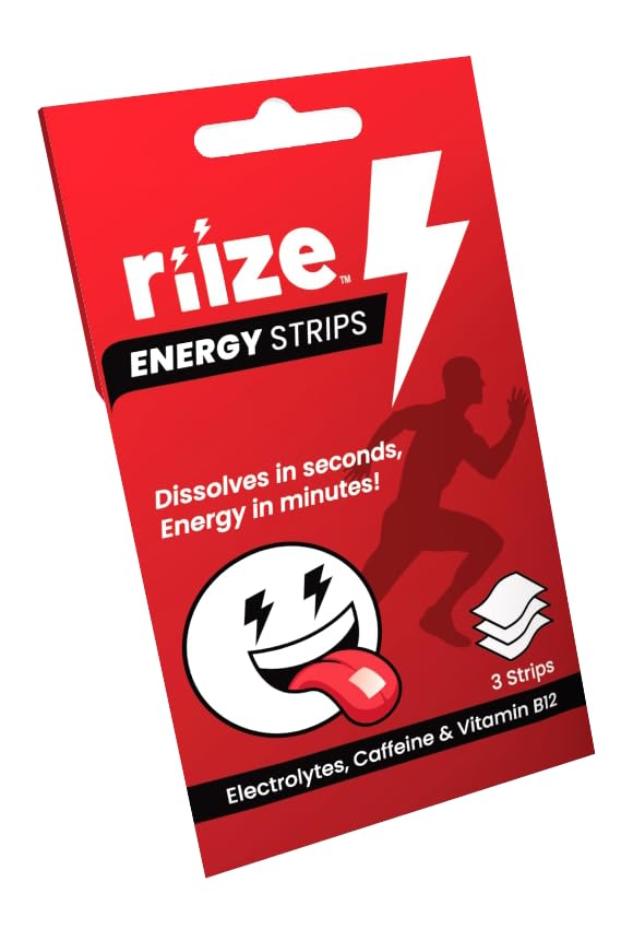 Riize Energy Strips emballage trois unités, pratique pour les trajets et le bureau.