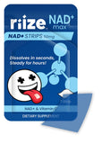 Riize NAD+ Strips, dissolution rapide sans eau, usage discret.