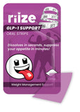 Riize GLP-1 Strips fondent sur la langue rapidement, idéal sans eau.