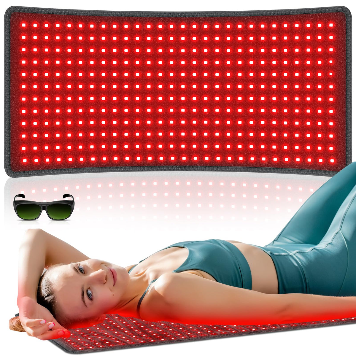 Rikimxin tapis lumière rouge-corps pour relaxation et bien-être potentiel