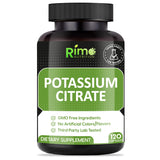 Rimo Nutrition Potassium Citrate emballage — pratique pour un rangement facile