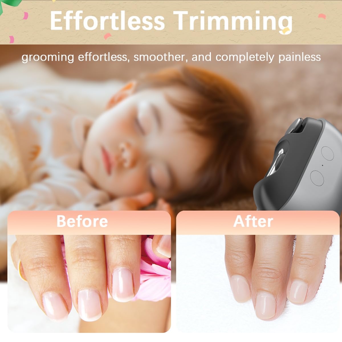 RIMOL Coupe-ongles LED integre offre visibilite optimale durant le soin.