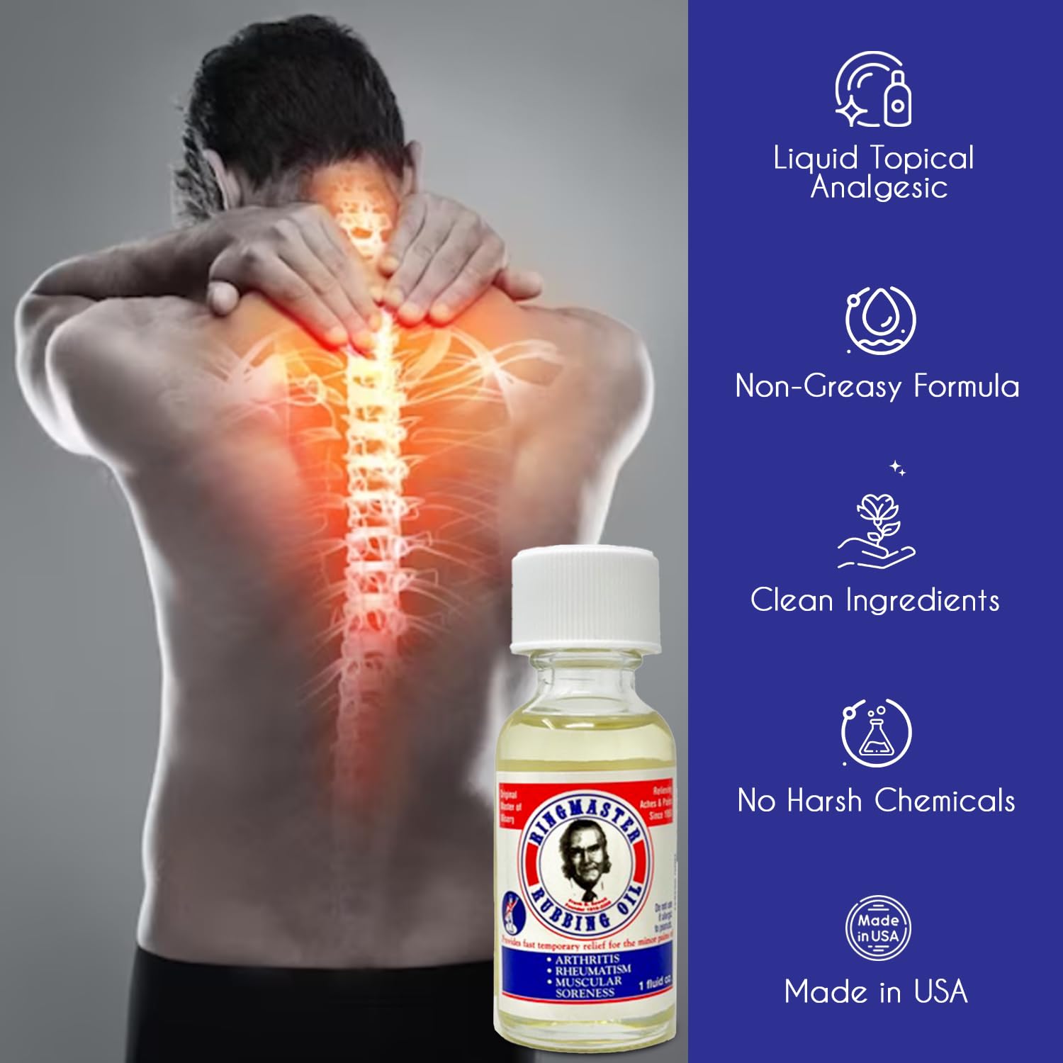 Ringmaster huile de massage – poignet et tendons, mobilité améliorée.
