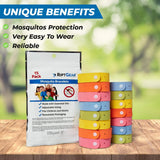 Bracelets moustiques RiptGear enfants et adultes – utilisation flexible en plein air.