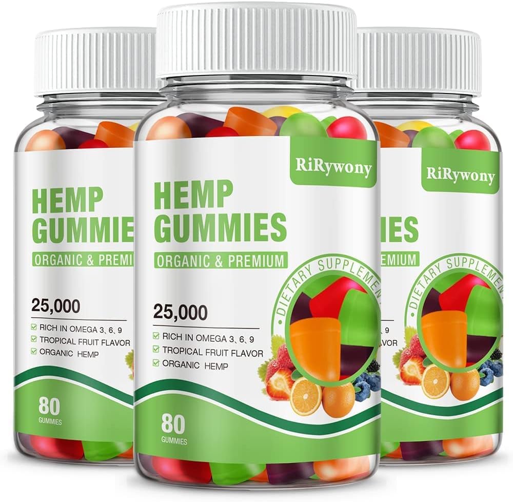 Gomme RiRywony Health dans sa bouteille, douceur et bien-être à portée de main.