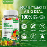 Texture douce RiRywony Health gommes chanvre, expérience agréable et moelleuse.