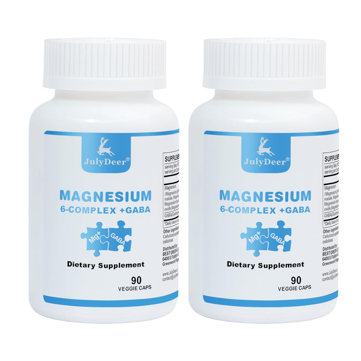Risabou Complexe Magnésium Sixfois – bouteille avec capsules pour muscles et énergie