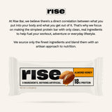 Ingrédients simples et entiers dans Rise, sans conservateurs.