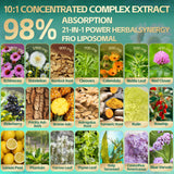 RiseLuxun echinacee-dandelion: ingrédients naturels pour le soutien global.