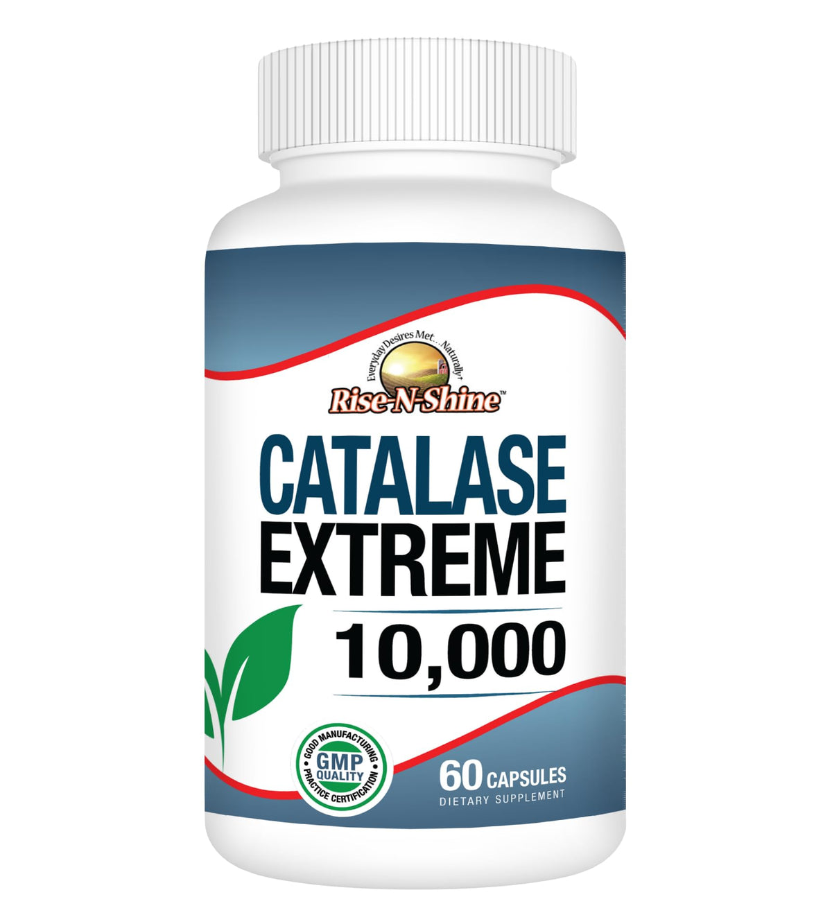 Rise-N-Shine Catalase Extreme – bouteille 10000 unités pour la vitalité des cheveux.