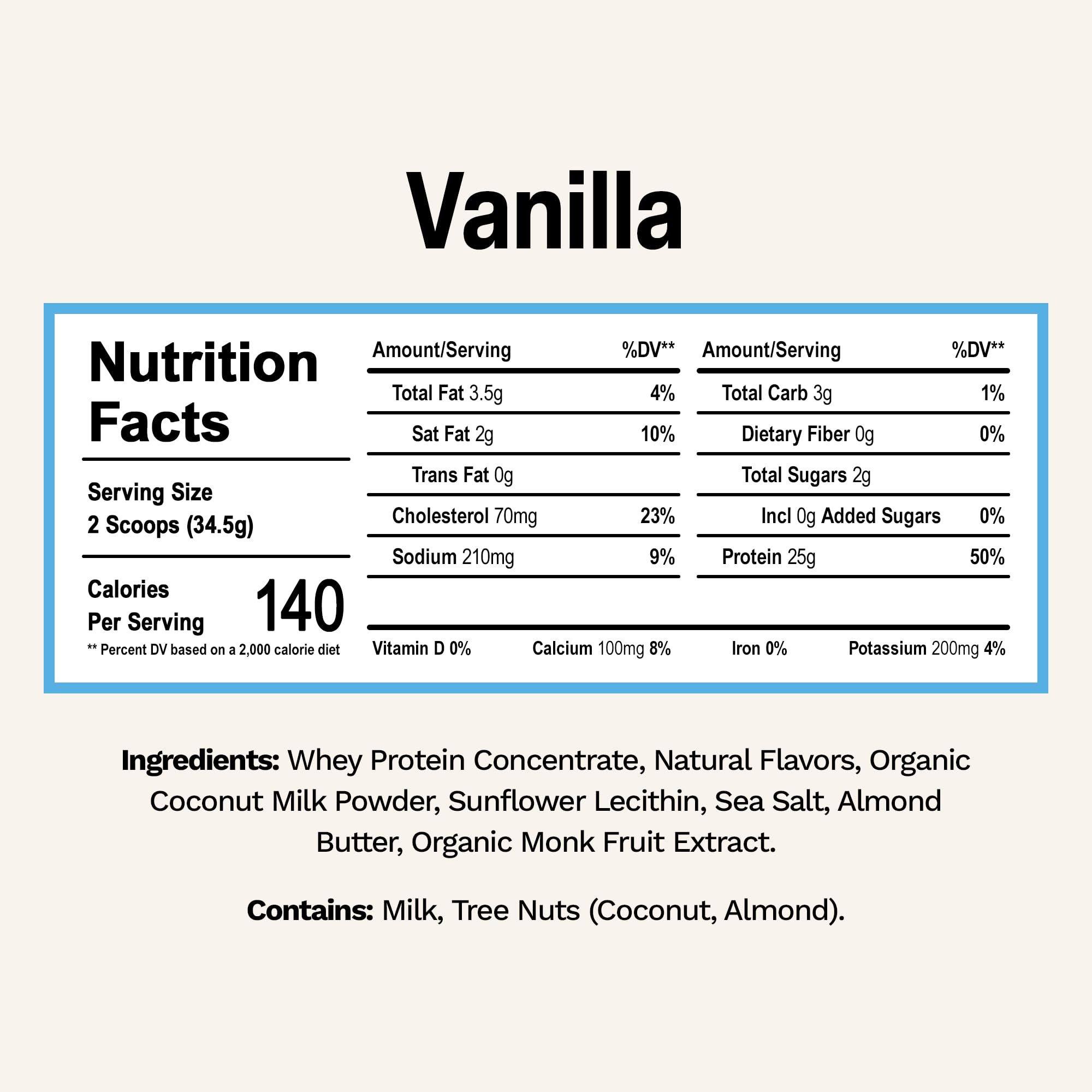Rise Whey Vanille – doseur précis pour un apport protéique fiable.