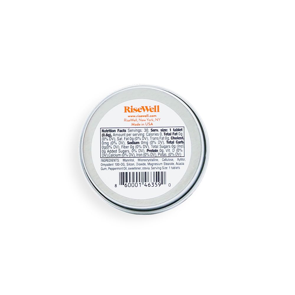 RiseWell A-HA Mint étui portable pour une haleine fraîche en déplacement.