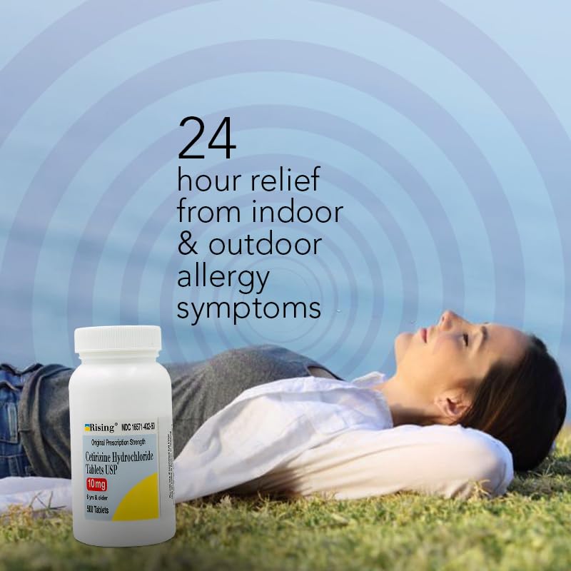Rising Cetirizine: équivalent au Zyrtec avec même actif, choix avantageux.