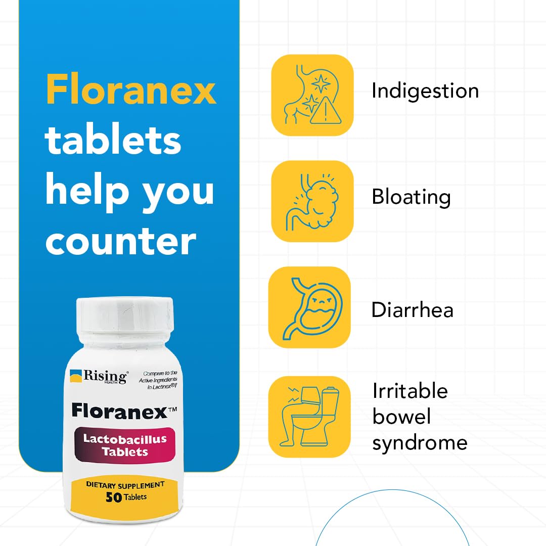 Rising Floranex étiquette nutritionnelle avec informations claires.