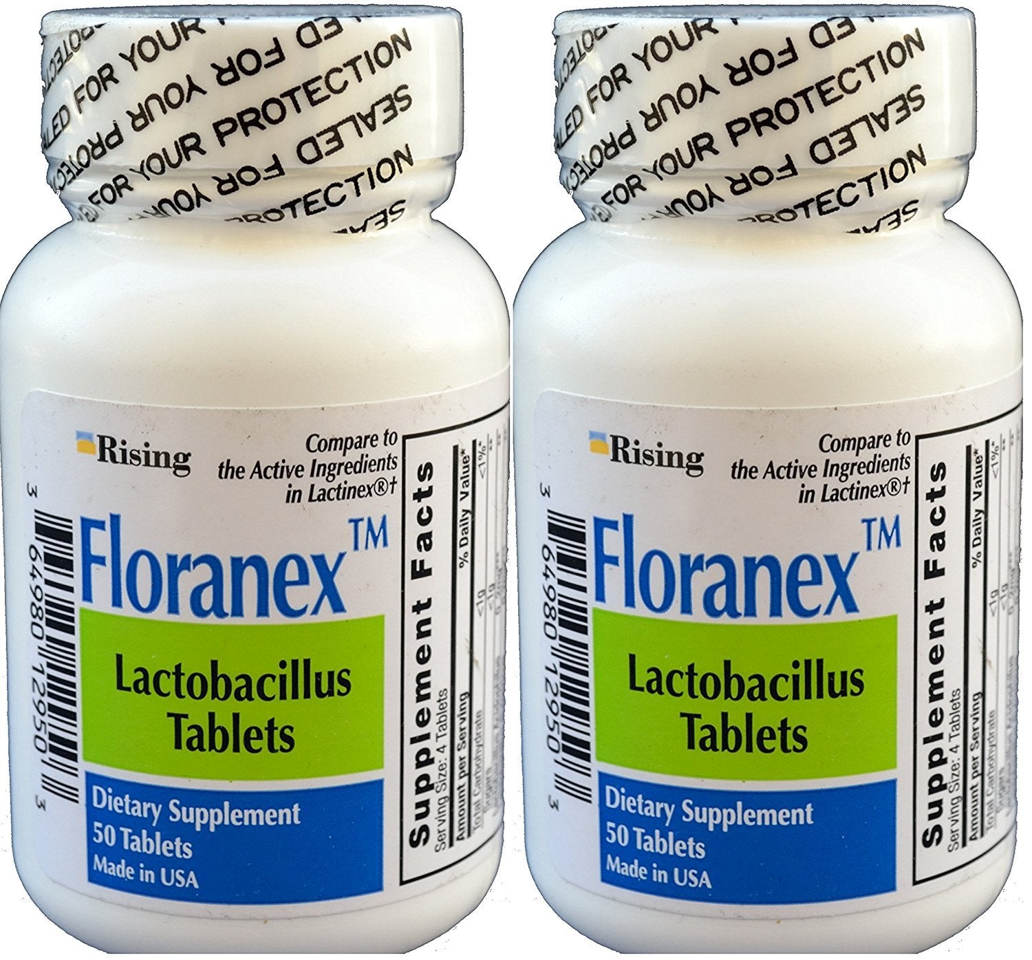 Rising Floranex : tablettes probiotiques pour la santé du côlon.