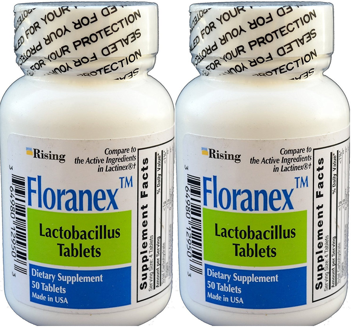 Rising Floranex : tablettes probiotiques pour la santé du côlon.