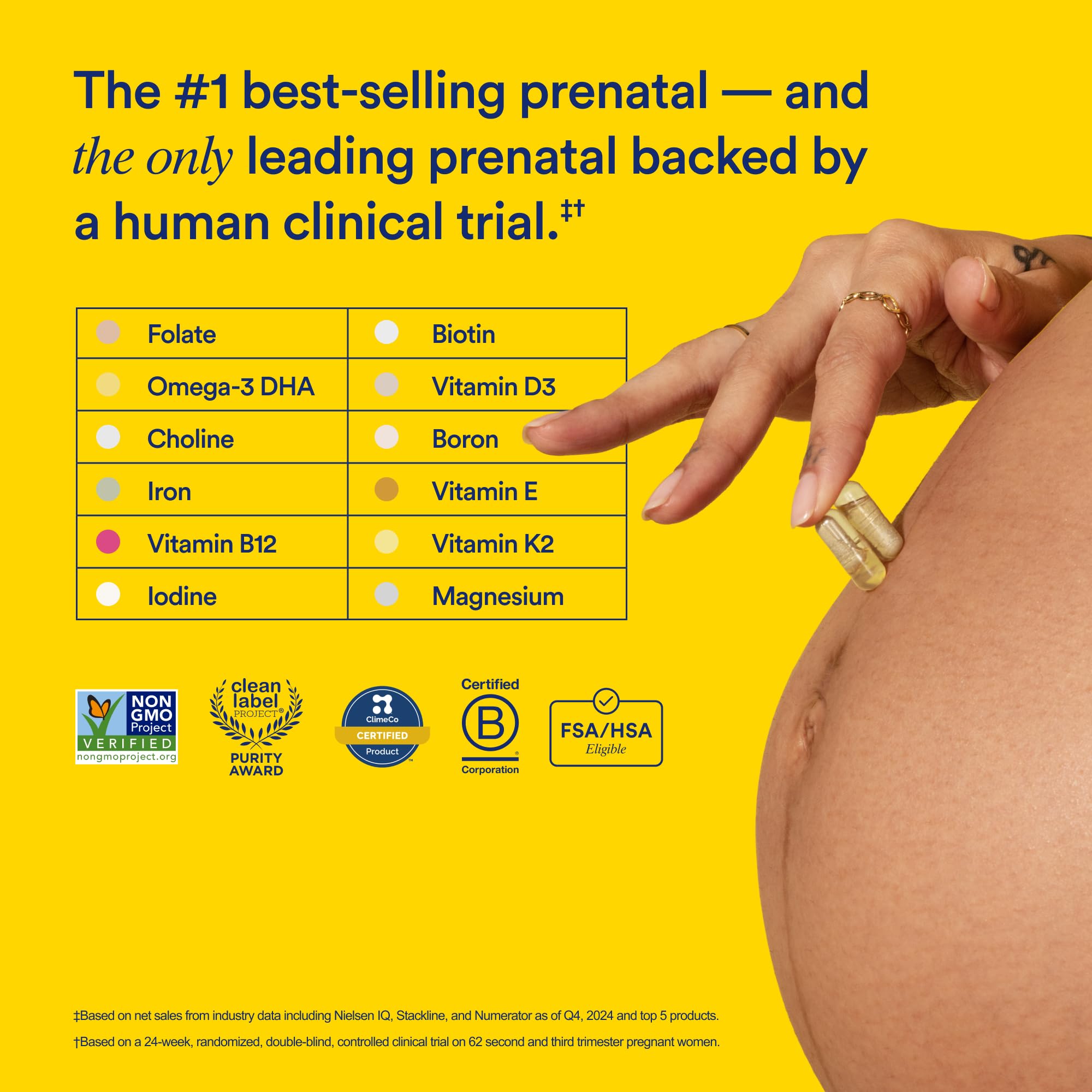Ritual Essential pour Femmes Prenatal – capsules à libération différée pour une absorption efficace