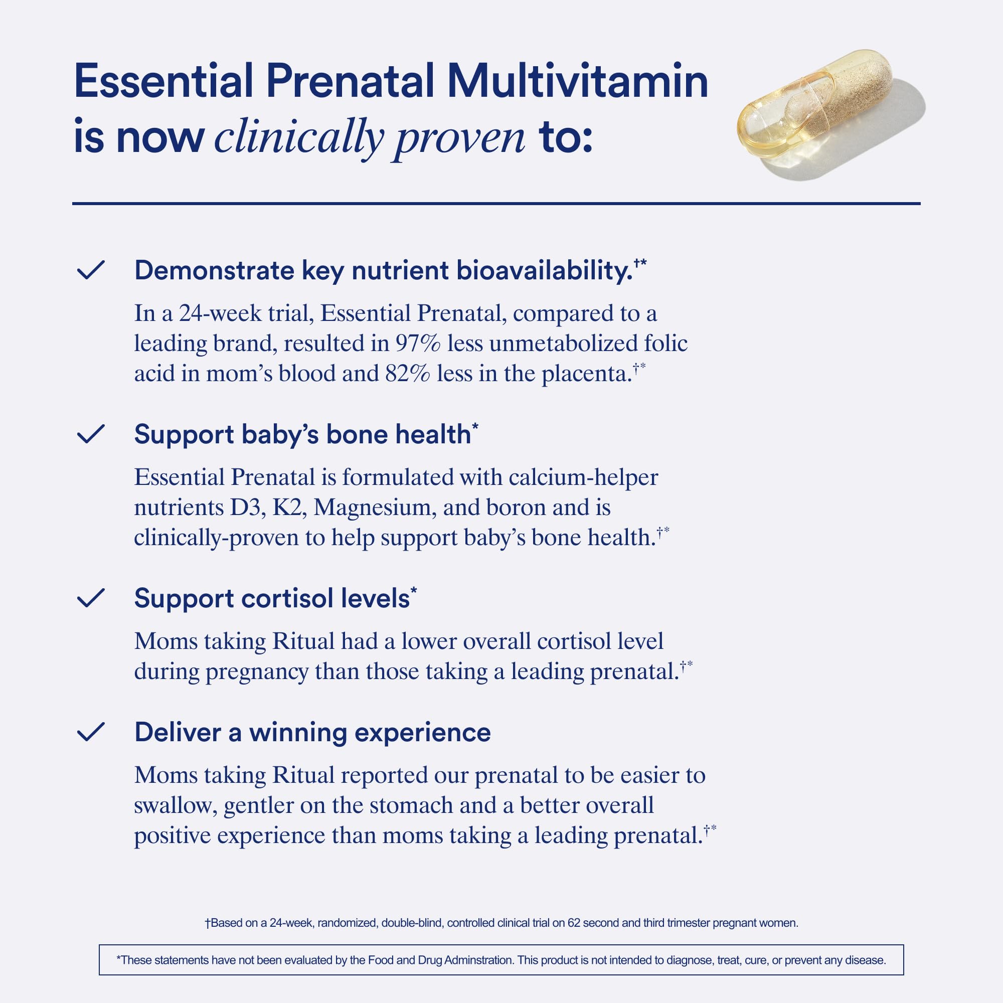 Ritual Essential pour Femmes Prenatal – étiquette Non-GMO et transparence de la formule