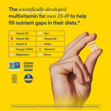 Capsules Ritual prêtes à être avalées pour une nutrition équilibrée.