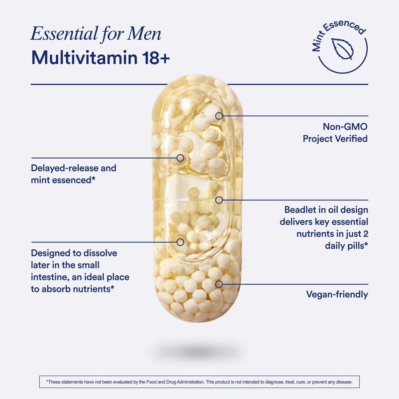 Formulation végan et sans allergènes, adaptée au mode de vie sain.