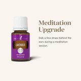 Rituel lavande Young Living pour une nuit plus calme.