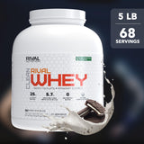 RIVAL NUTRITION lactosérum Cookies Creme, mesure facile pour shaker après l'effort