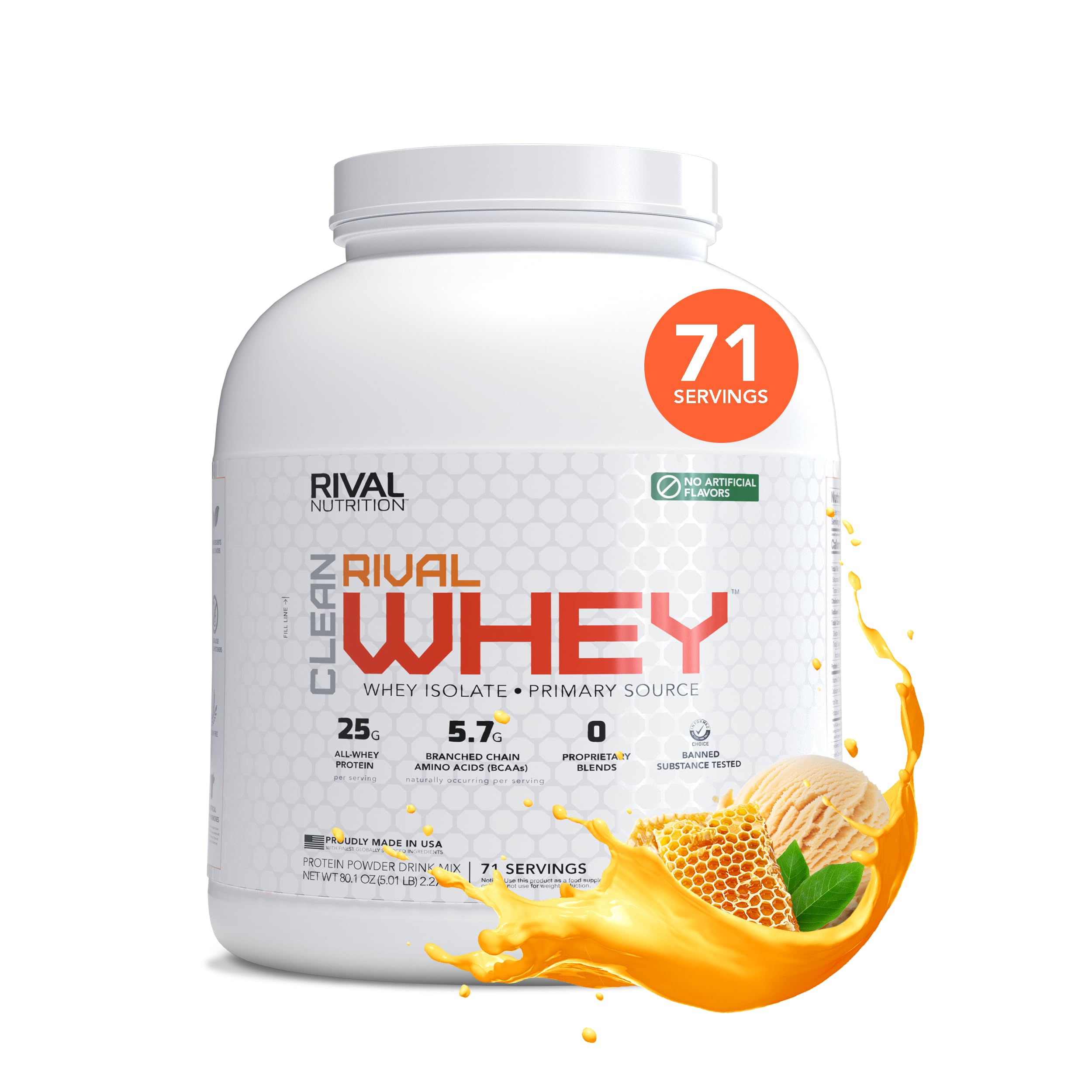 RIVAL NUTRITION Whey miel-noix-vanille boîte prête à l'emploi pour nutrition sportive pratique