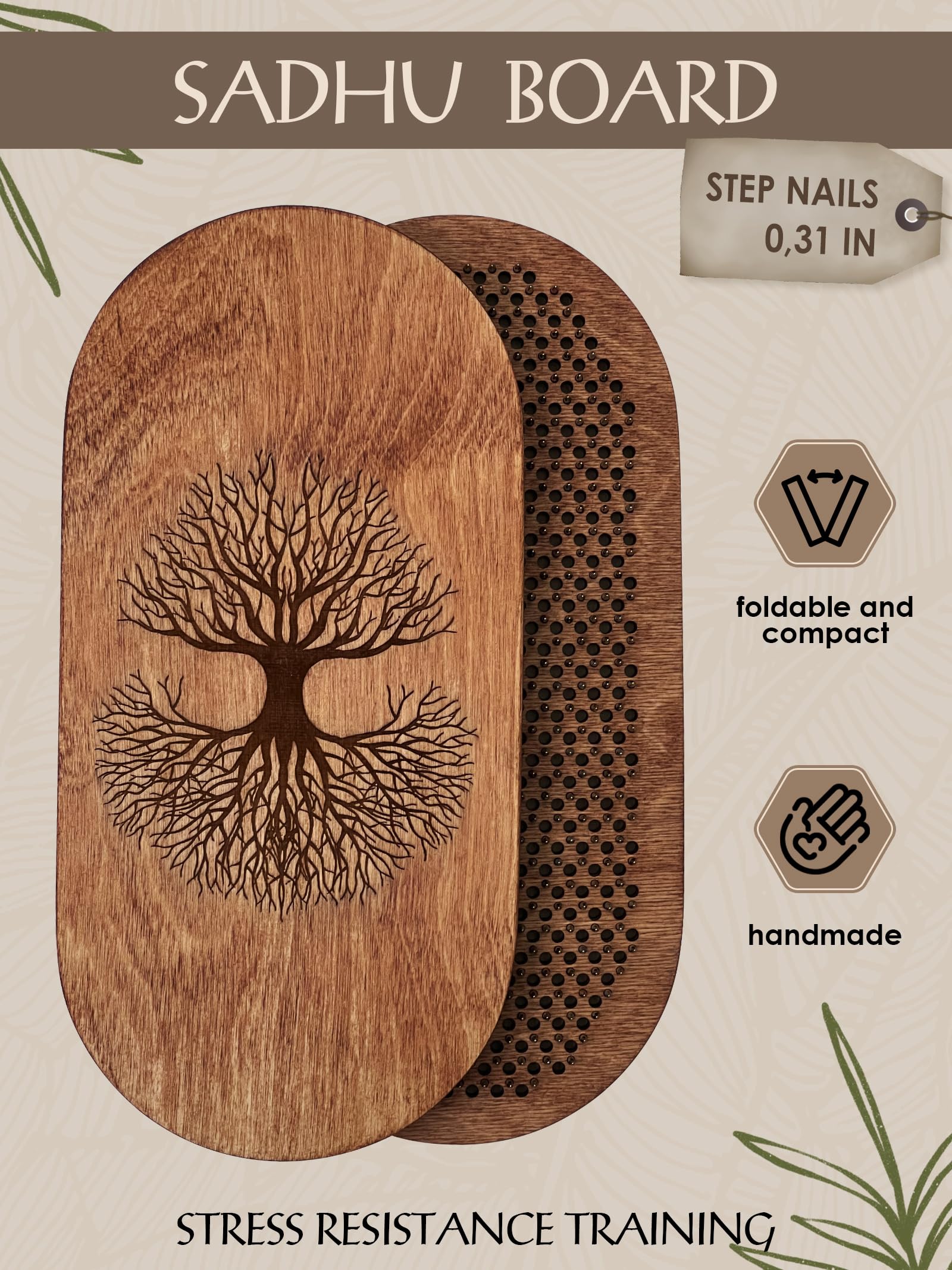 Rizone planche acupression pour pieds et séance de yoga