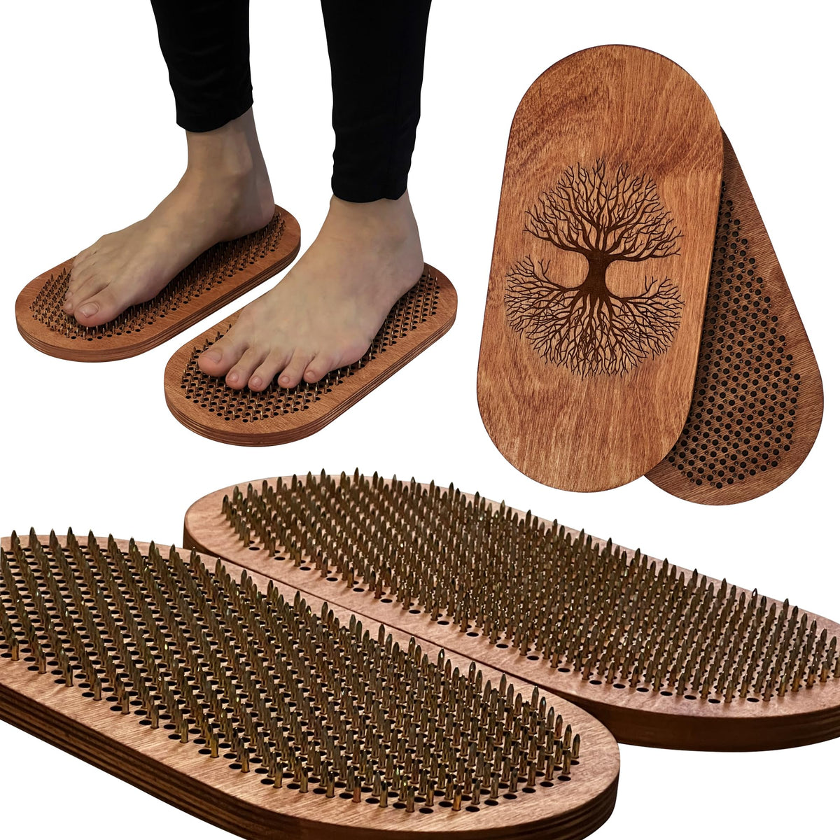 Rizone planche yoga Sadhu avec clous pour massage ciblé des pieds