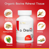 RLC Labs A-Drenal: capsules prêtes à être prises pour le bien-être quotidien.