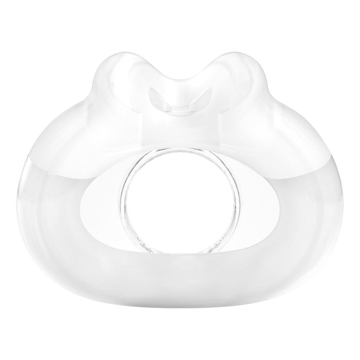 Coussin ResMed AirFit F30 ultra-compact pour ajustement discret et confort.