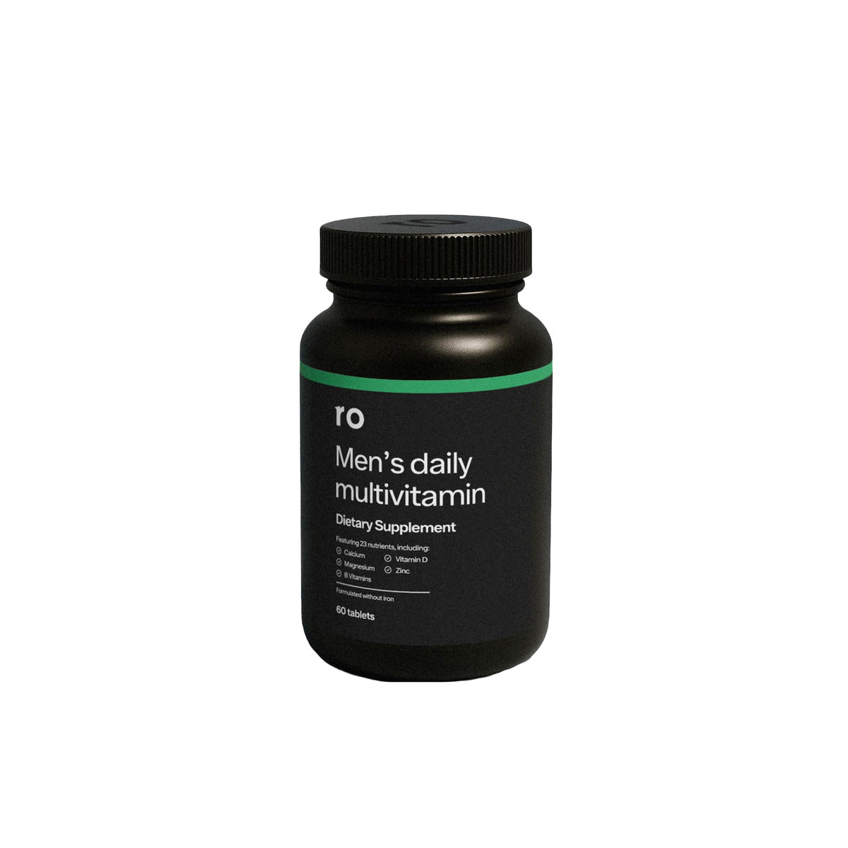 Ro Multivitamine Quotidienne pour Homme, bouteille visible: soutien potentiel à l'énergie et vitalité.