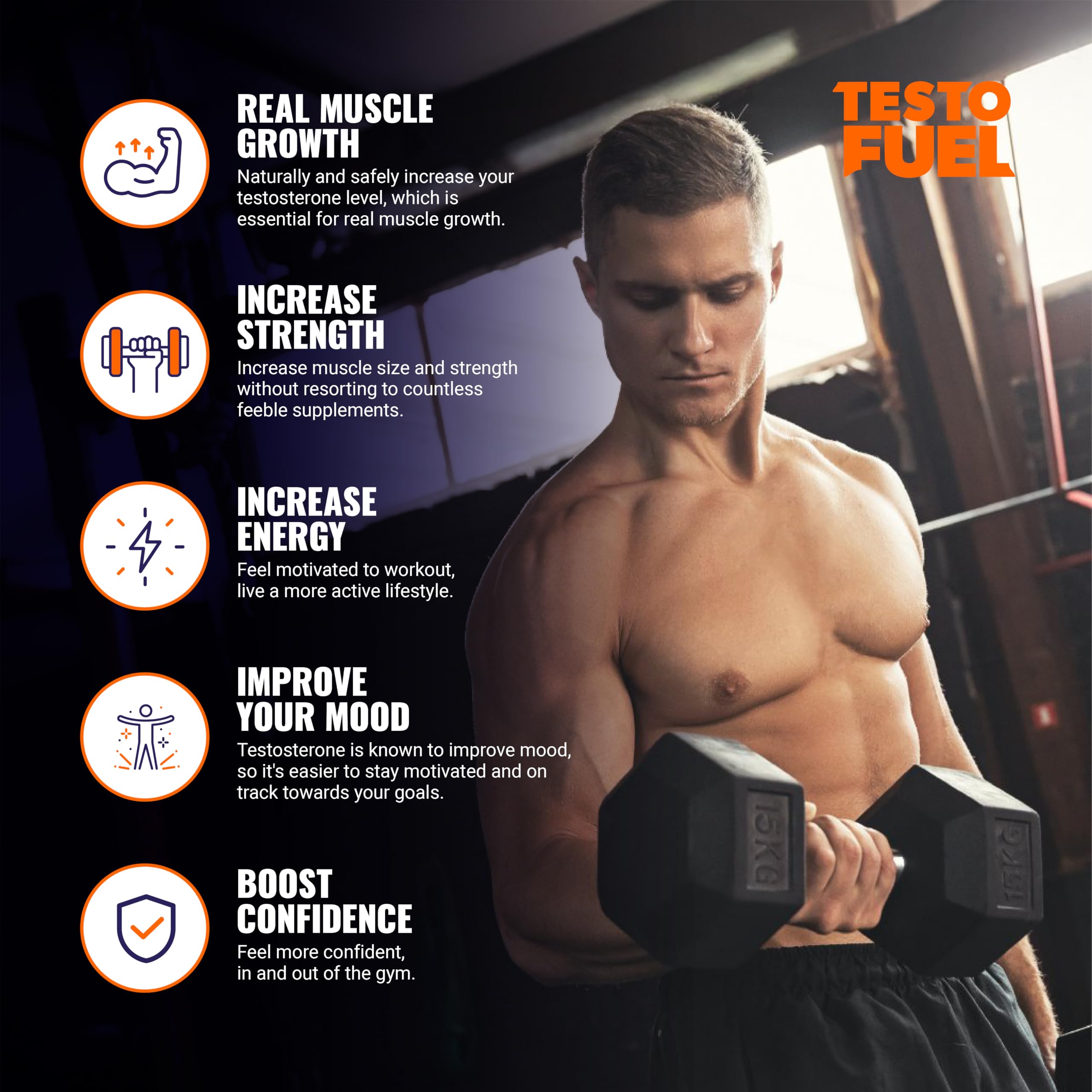 ROAR AMBITION TestoFuel, ingrédient zinc soutenant les niveaux normaux