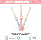 ROARex brosse d'enfants motif dinosaure—manipulation facile pour petites mains.