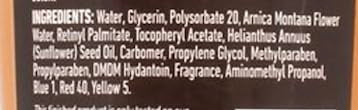 Extrait d'arnica de Robert Research Laboratories, option naturelle pour les soins locaux.