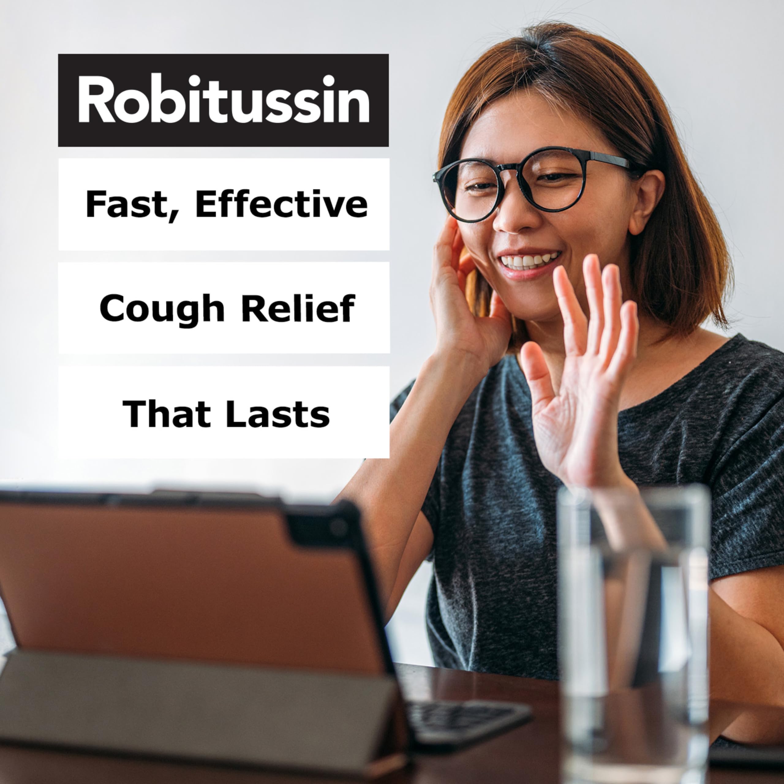 Tablettes Robitussin Maximum Strength à libération prolongée pour un effet durable.