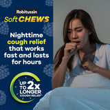 Savoureux arôme saveur-fruits-rouges Robitussin Soft Chews Nuit DM.