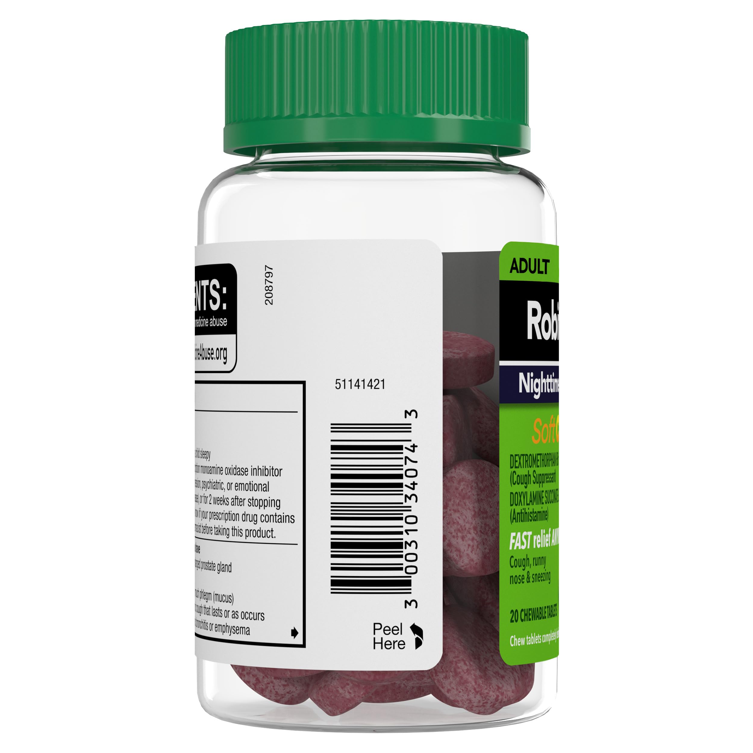 Moment de sommeil plus paisible avec Robitussin Soft Chews Nuit DM.