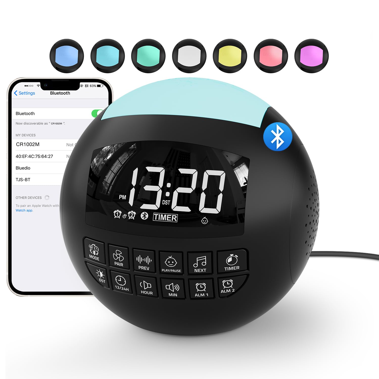 Rocam 5-en-1 Enceinte Bruit Blanc: apaise et favorise le sommeil
