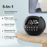 Rocam Enceinte Bluetooth à alarmes doubles: musique et réveil personnalisable