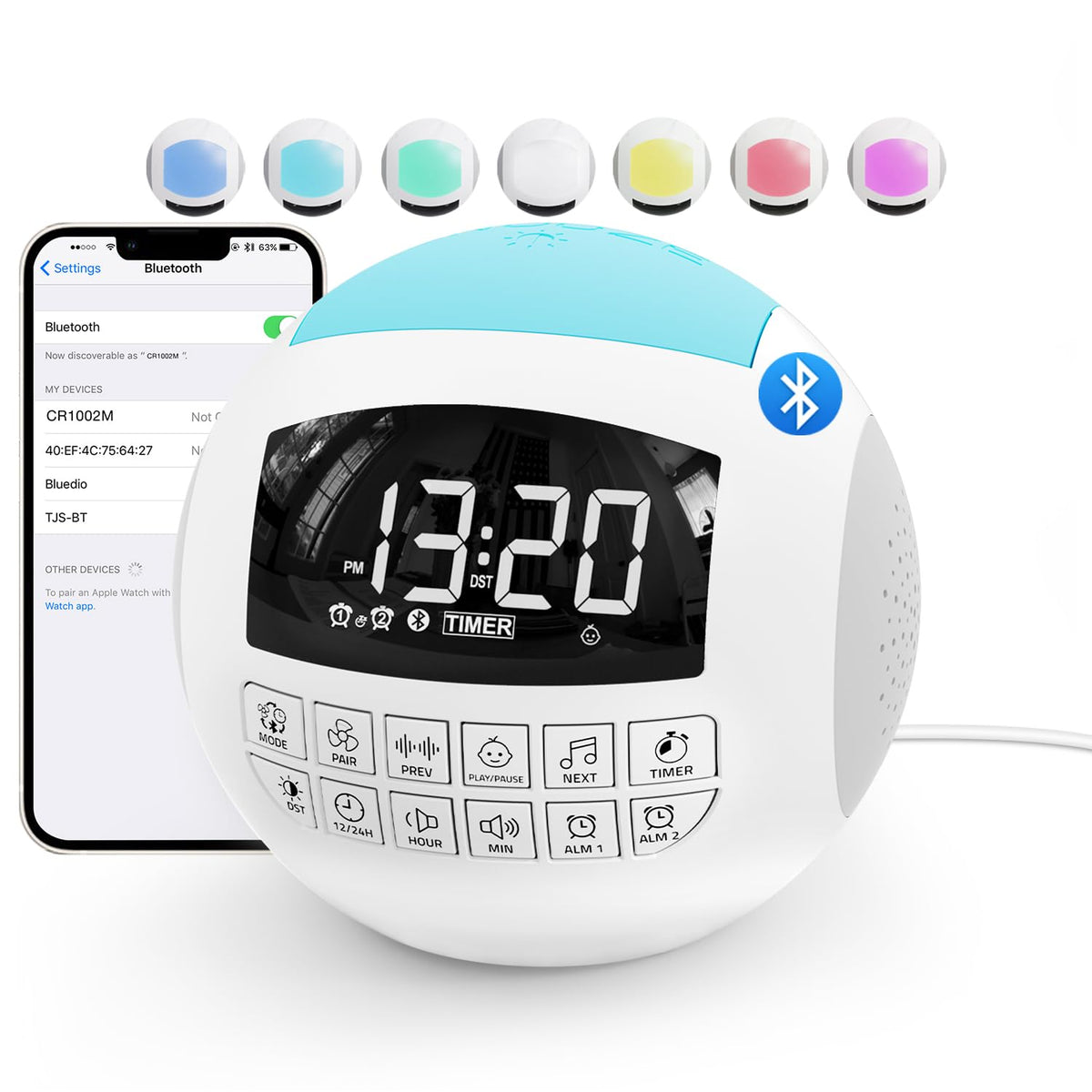 Rocam machine bruit blanc face: expérience apaisante au coucher