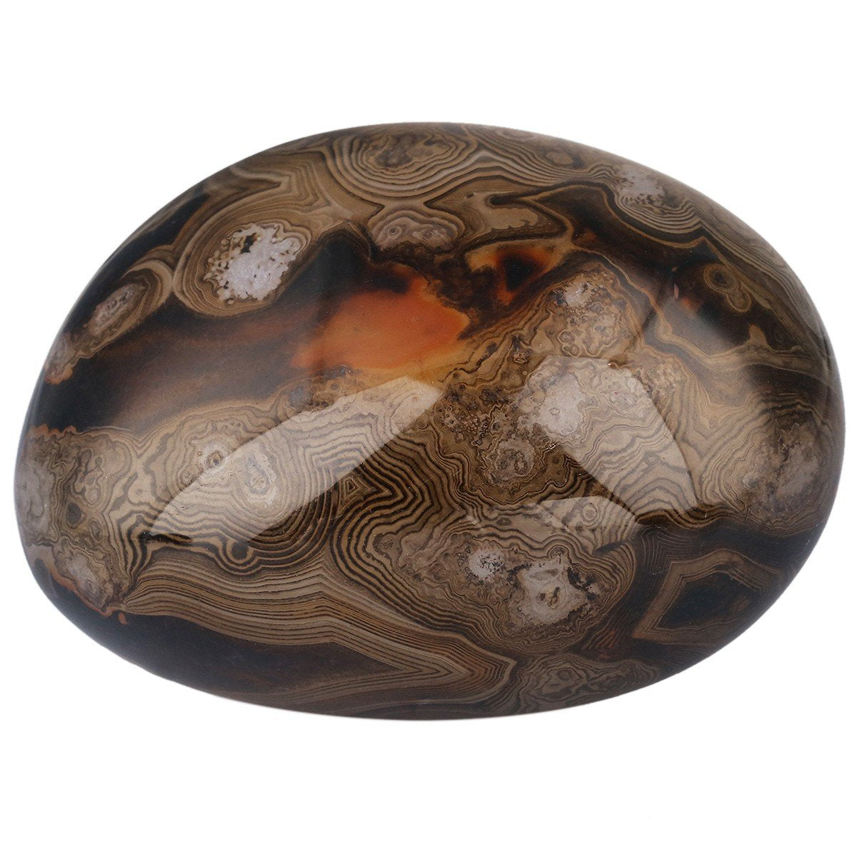 Rockcloud agate chakra sacral pierre pour stimuler la confiance et l équilibre émotionnel.