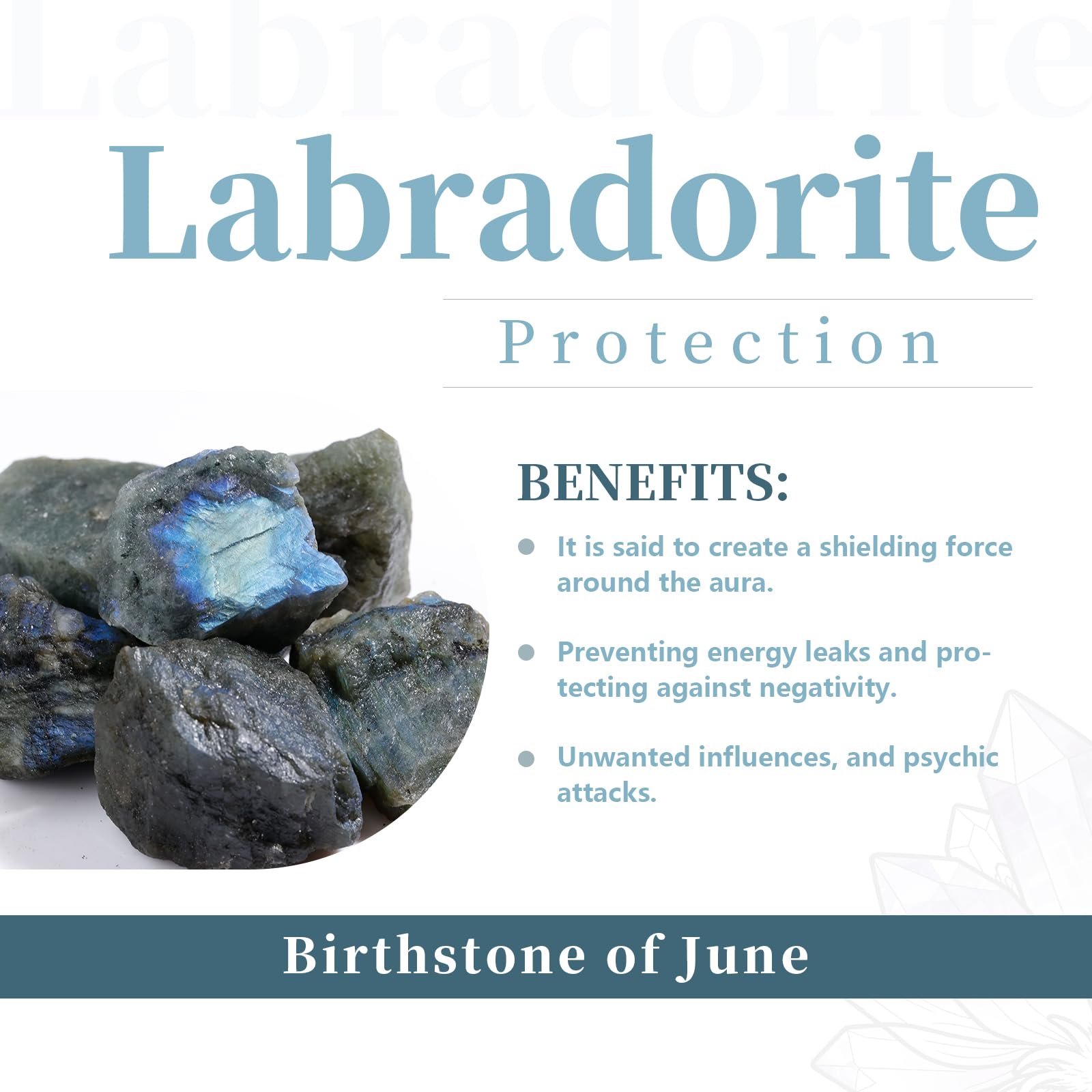 Rockcloud Labradorite, pierres portables, se glissent dans une poche pour un geste anti-stress.