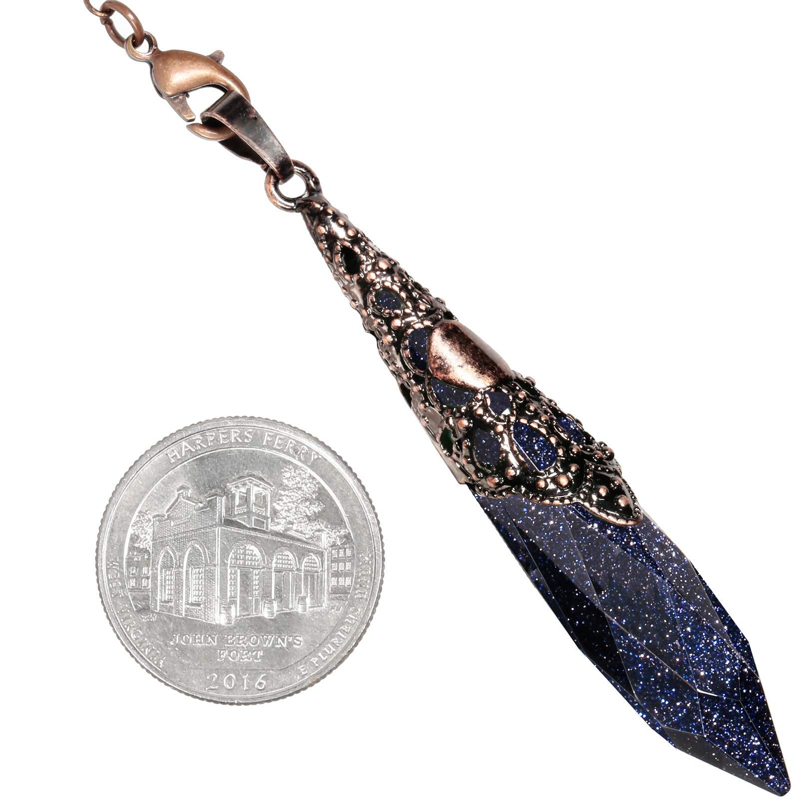 Rockcloud pendentif cuivre antique enveloppe, bijou artisanal prêt à porter et cadeau.