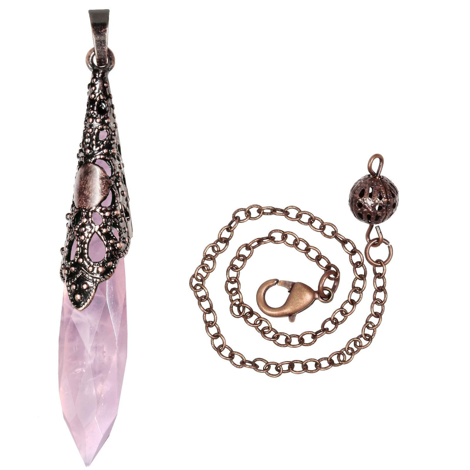 Rockcloud pendule quartz rose fait-main, bijou polyvalent pour détente.