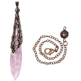 Rockcloud pendule quartz rose fait-main, bijou polyvalent pour détente.