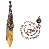 Rockcloud pendule œil de tigre chakra pour alignement énergétique.